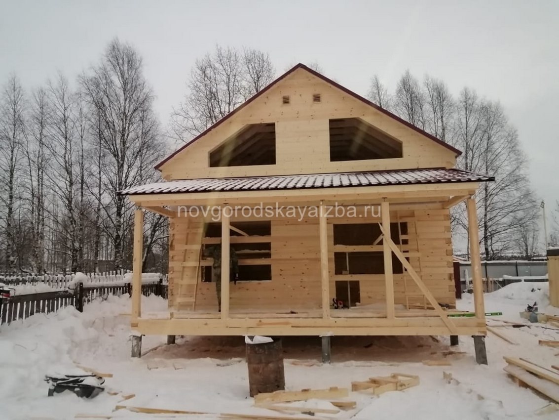 Дома из бруса под усадку от производителя